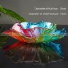 Glass Elegance: Modern Living Room Fruit Plate Large Size Petal Shape Plate Glass Elegance: Modern Living Room Fruit Plate Large Size Petal Shape Plate