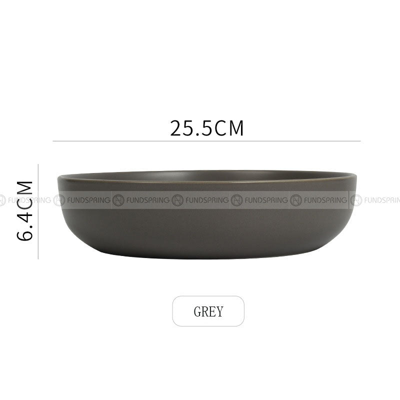 Creative Tableware Ceramic Round Bowl Big Soup Bowl Colors Deep Plate 10" Creative Tableware Ceramic Round Bowl Big Soup Bowl Colors Deep Plate 10"