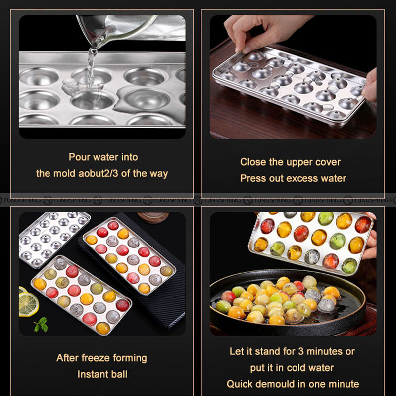 304 Stainless Steel Ice Cube Ice Hockey Mold DIY Ice Box Homemade Ice 304 Stainless Steel Ice Cube Ice Hockey Mold DIY Ice Box Homemade Ice