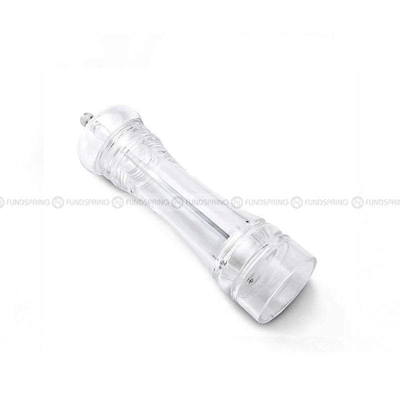 5-Inch Acrylic Manual Pepper Grinder Transparent Condiment Bottle 5-Inch Acrylic Manual Pepper Grinder Transparent Condiment Bottle