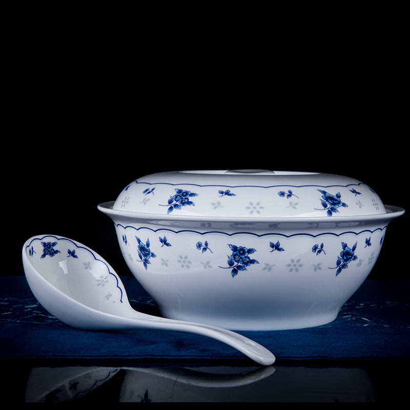 Love Of Crystal Tableware Blue and White Ceramic Dinnerware Set 46 Pcs Love Of Crystal Tableware Blue and White Ceramic Dinnerware Set 46 Pcs