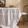 Lucerne Tablecloth Light Luxury Desk Cover White Lace Dining Table Cloth Lucerne Tablecloth Light Luxury Desk Cover White Lace Dining Table Cloth
