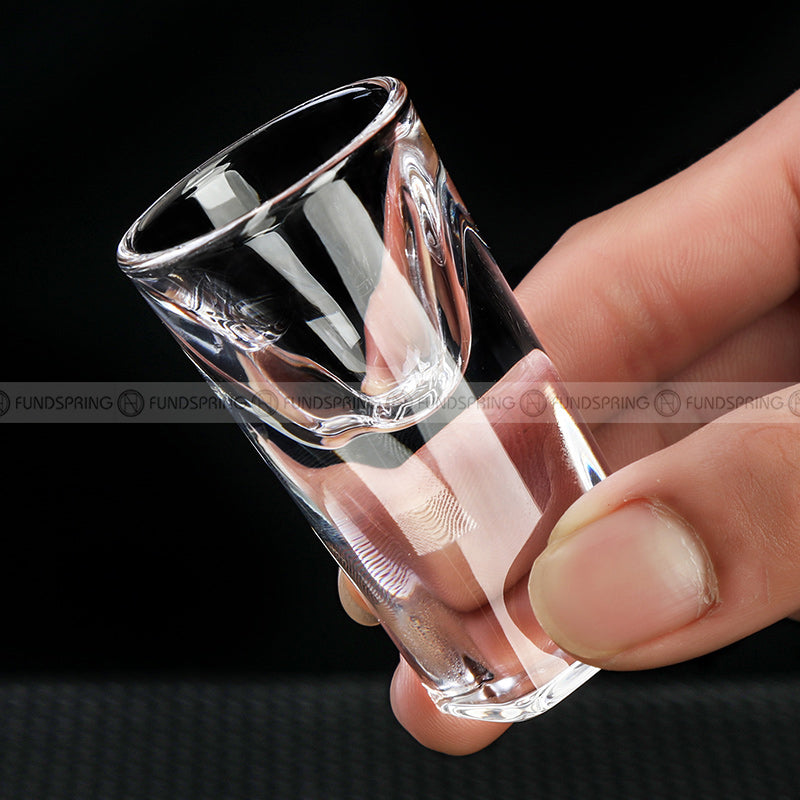 Crystal Glass Wine Dispenser Set Chinese Baijiu Cups with Scale and Wooden Rack Crystal Glass Wine Dispenser Set Chinese Baijiu Cups with Scale and Wooden Rack