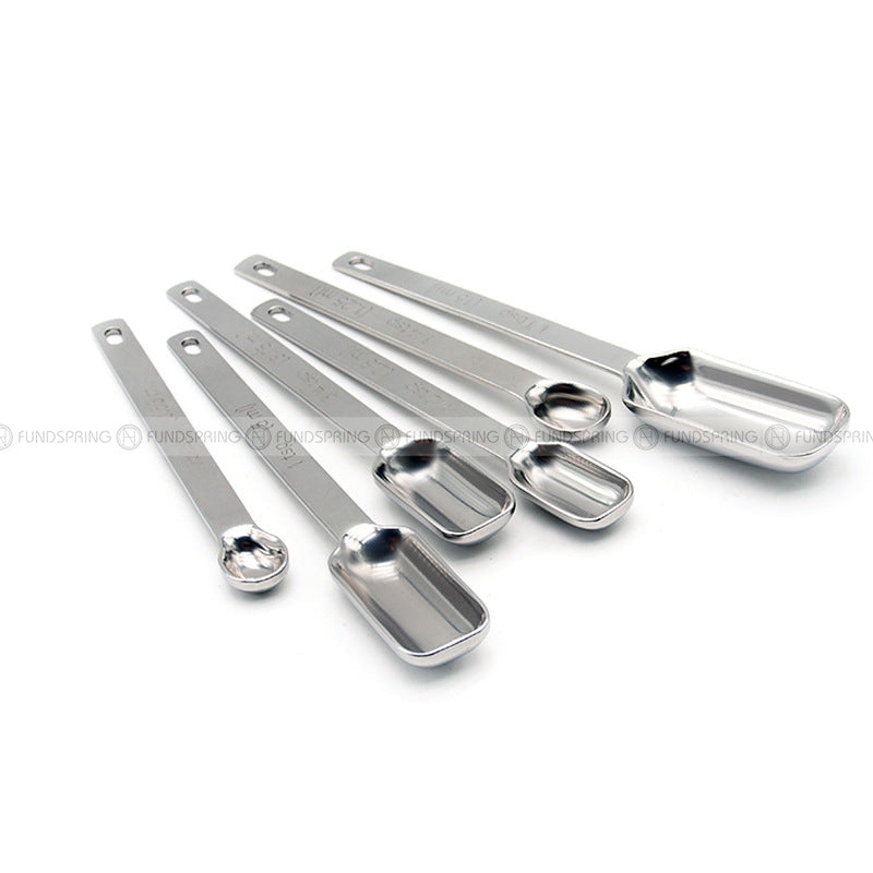 Baking Scales Measurement Spoons Set Stainless Steel Spoon Set of 6 Baking Scales Measurement Spoons Set Stainless Steel Spoon Set of 6