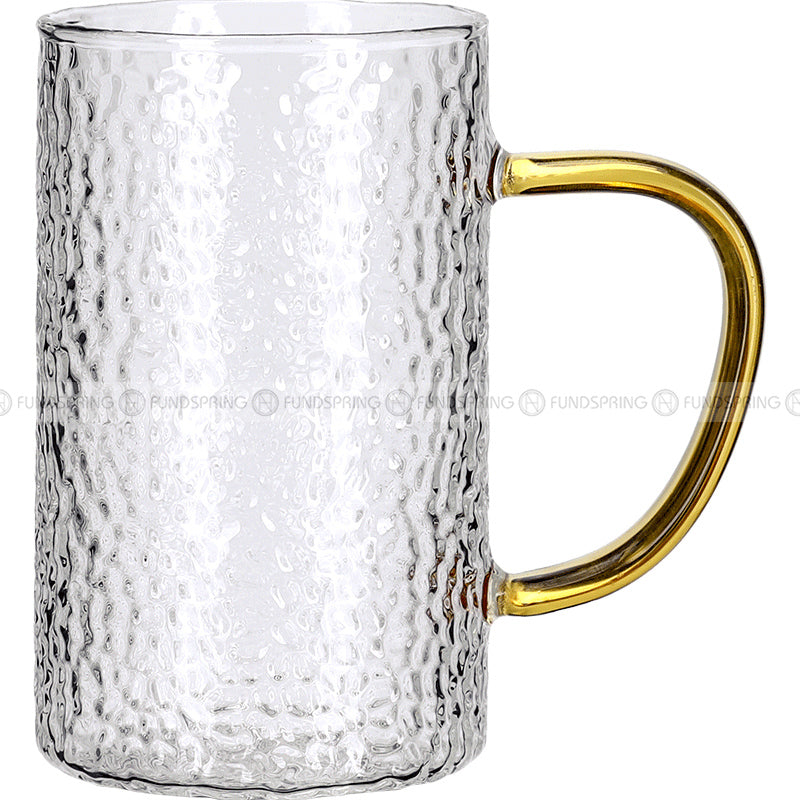 Sculpted Elegance: Hammered Borosilicate Glass Water Set with Pitcher and Cups Sculpted Elegance: Hammered Borosilicate Glass Water Set with Pitcher and Cups