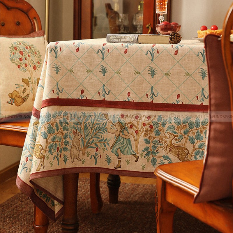 Tatiana Tablecloth Retro Table Mat Waterproof Table Cover Table Cloth Tatiana Tablecloth Retro Table Mat Waterproof Table Cover Table Cloth