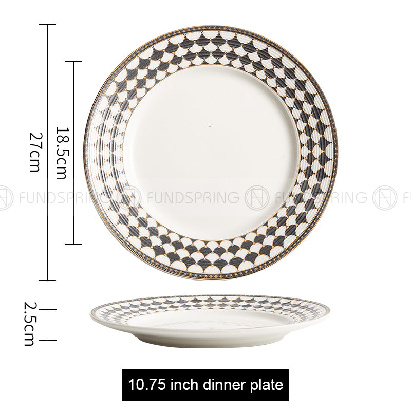 Weiss Series Straw Hat Dish Restaurant Dinnerware Shallow Plate Weiss Series Straw Hat Dish Restaurant Dinnerware Shallow Plate