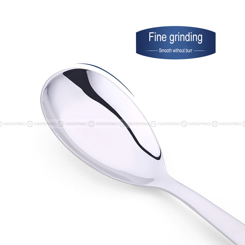 Flat Bottom Spoon Food Grade 304 Stainless Steel Spoon Soup Spoon Flat Bottom Spoon Food Grade 304 Stainless Steel Spoon Soup Spoon