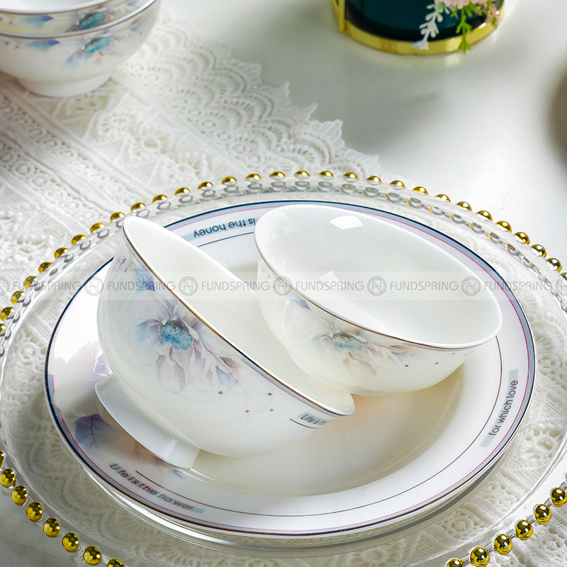 Flower of Life Hand-made Tableware Set Ceramic Dinnerware Set 48-Piece Flower of Life Hand-made Tableware Set Ceramic Dinnerware Set 48-Piece