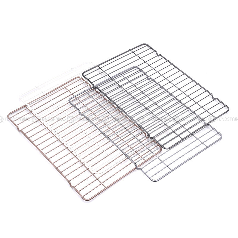 Oven-Safe Stainless Steel Wire Rack Set for Cooking and Cooling - Perfect Size, No Warping, Grid Design, Easy to Clean Oven-Safe Stainless Steel Wire Rack Set for Cooking and Cooling - Perfect Size, No Warping, Grid Design, Easy to Clean