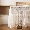 Tourte Lace Embroidered Hollow Tablecloth White Desk Cover Table Cloth Tourte Lace Embroidered Hollow Tablecloth White Desk Cover Table Cloth