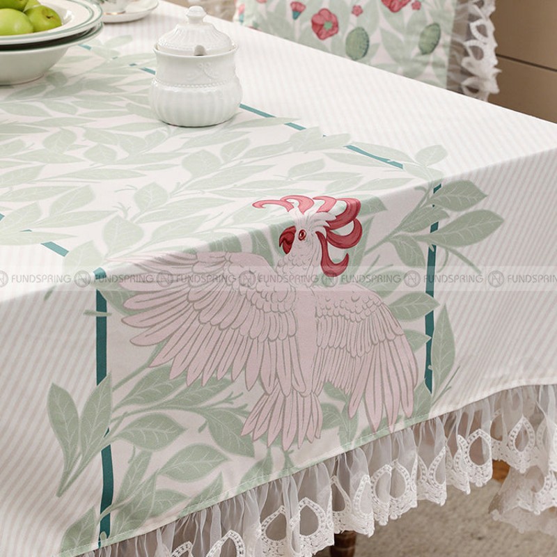 Suzdar Tablecloth Lace Stitching Edge Table Cover Waterproof Cloth Suzdar Tablecloth Lace Stitching Edge Table Cover Waterproof Cloth