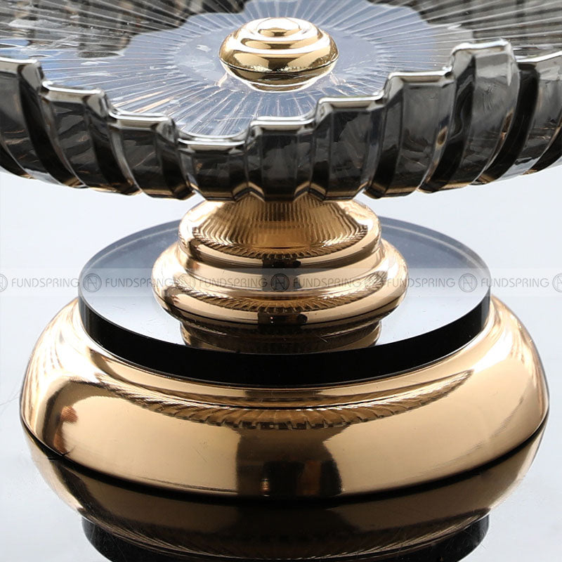 Euro Elegance: Glass Serving Bowl for Luxurious Living Room Decor Euro Elegance: Glass Serving Bowl for Luxurious Living Room Decor
