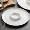 Weiss Series Dinnerware Collection White Volcano Plate Ceramic Disc Weiss Series Dinnerware Collection White Volcano Plate Ceramic Disc
