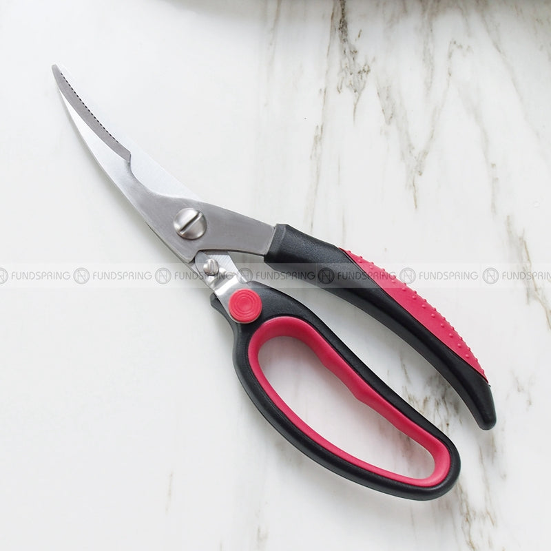 Stainless Steel Chicken Bone Shears Kitchen Food Scissors with Lock Stainless Steel Chicken Bone Shears Kitchen Food Scissors with Lock