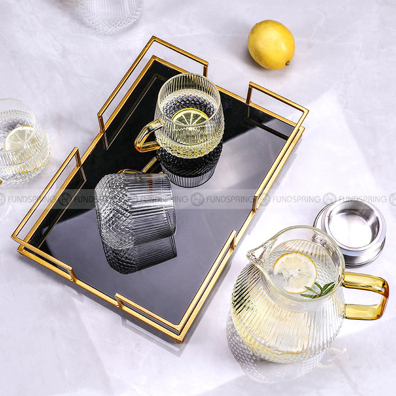 Thermal Elegance: Heat-Resistant Glass Mugs Set with Pitcher and Cups Thermal Elegance: Heat-Resistant Glass Mugs Set with Pitcher and Cups