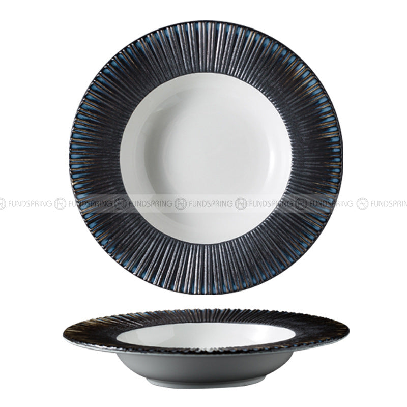 Carll Solar Series Designer Dinnerware Ceramic Navy Stylish Dish Carll Solar Series Designer Dinnerware Ceramic Navy Stylish Dish