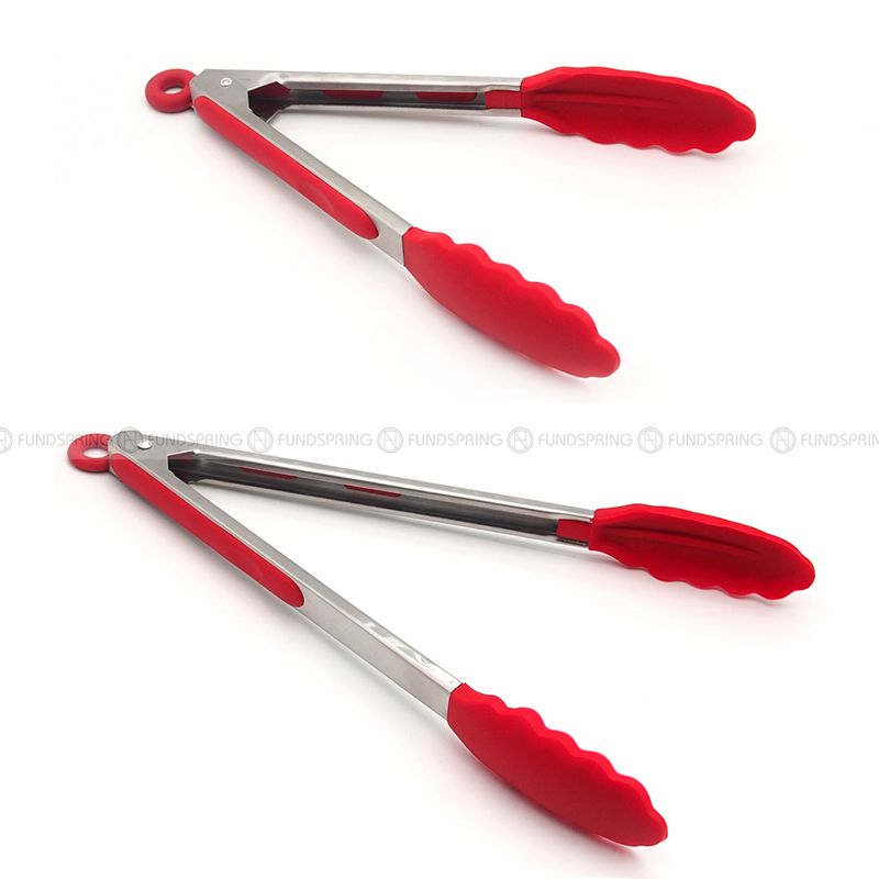 Food Clips Stainless Steel Bread Food Tongs Outdoor BBQ Tools Food Clips Stainless Steel Bread Food Tongs Outdoor BBQ Tools