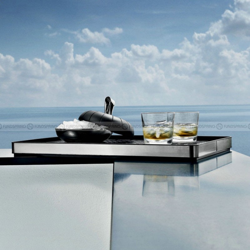 Stainless Steel Tea Coffee Tray Serving Tray Square/Rectangular Tray Stainless Steel Tea Coffee Tray Serving Tray Square/Rectangular Tray