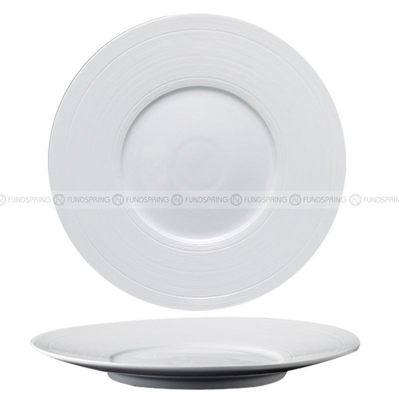 Designer Tableware Collection Weiss Series Ceramic Dish White Plate Designer Tableware Collection Weiss Series Ceramic Dish White Plate