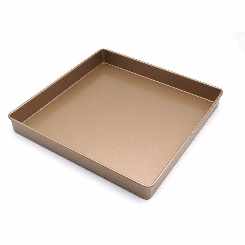 11-Inch Square Golden Baking Pan Swiss Roll Cake No-stick Pan 11-Inch Square Golden Baking Pan Swiss Roll Cake No-stick Pan