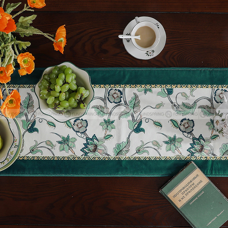 Dream Noah Table Runner Pastoral Velvet Table Decoration Cloth Dream Noah Table Runner Pastoral Velvet Table Decoration Cloth