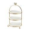 Elegant Ceramic Afternoon Tea Snack Tray: Sophisticated Dessert Table Display Rack