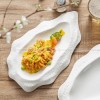 Ceramic White Plate Artistic Conception Tableware Oyster Platter Ceramic White Plate Artistic Conception Tableware Oyster Platter