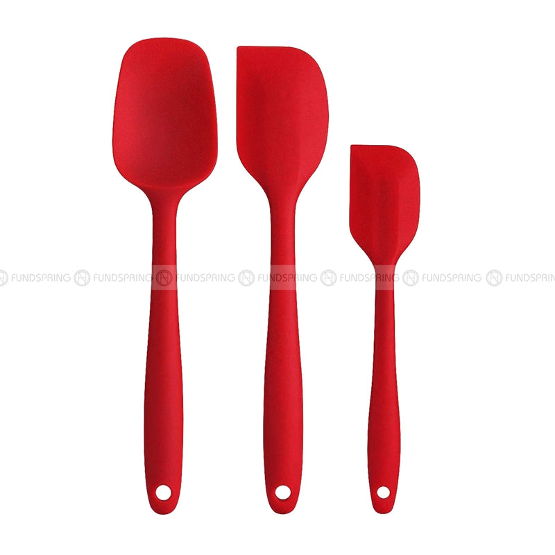 Silicone Baking Mastery: Set of 3 Cake Cream Spatulas for Precision Mixing Silicone Baking Mastery: Set of 3 Cake Cream Spatulas for Precision Mixing