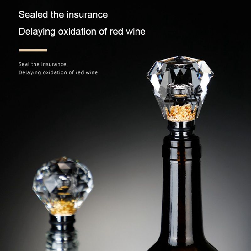 Crystal Flow Gold Foil Red Wine Stoppers Sealed Bottle Stopper Crystal Flow Gold Foil Red Wine Stoppers Sealed Bottle Stopper