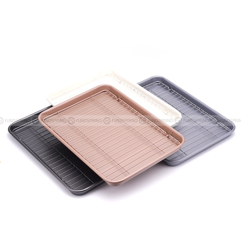 Baking Tools Rectangular Baking Pan with Grill Thick Carbon Steel Pan Baking Tools Rectangular Baking Pan with Grill Thick Carbon Steel Pan