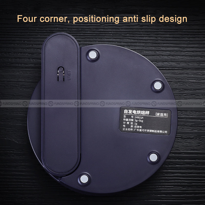 Self-generating Baking Electronic Scale Precision Portable Food Scale Self-generating Baking Electronic Scale Precision Portable Food Scale
