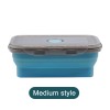 Foldable Silicone Lunch Box Microwave Oven Crisper Sealing Box Foldable Silicone Lunch Box Microwave Oven Crisper Sealing Box