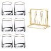 Sleek Simplicity Glass Tumblers: Set of 6 for Water, Beer, Wine, Milk, or Juice Sleek Simplicity Glass Tumblers: Set of 6 for Water, Beer, Wine, Milk, or Juice