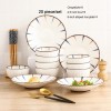 Harmony in Ceramics: Japanese-inspired Dinnerware Set of 20/26 Pieces Harmony in Ceramics: Japanese-inspired Dinnerware Set of 20/26 Pieces