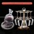 Burgundy Wine Goblet *6 + Cup Holder + Diamonds Rotating Decanter  + $265.20 