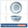 Blue and White Ceramic Bowl Under Glazed Japan Style 6" Bowl Set of 4 Blue and White Ceramic Bowl Under Glazed Japan Style 6" Bowl Set of 4