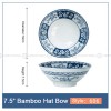 Blue and White Under Glazed Ceramic Bowl Japan Style 7.5" Set of 4 Blue and White Under Glazed Ceramic Bowl Japan Style 7.5" Set of 4