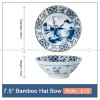 Blue and White Under Glazed Ceramic Bowl Japan Style 7.5" Set of 4 Blue and White Under Glazed Ceramic Bowl Japan Style 7.5" Set of 4