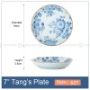 Japanese Blue and White Ceramic Deep Plates Pasta Bowl 7" Set of 4 Japanese Blue and White Ceramic Deep Plates Pasta Bowl 7" Set of 4