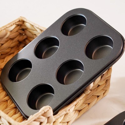 6 Cups Mini Muffin Cake Mold Baking Pan Non-Stick Baking Mold 6 Cups Mini Muffin Cake Mold Baking Pan Non-Stick Baking Mold