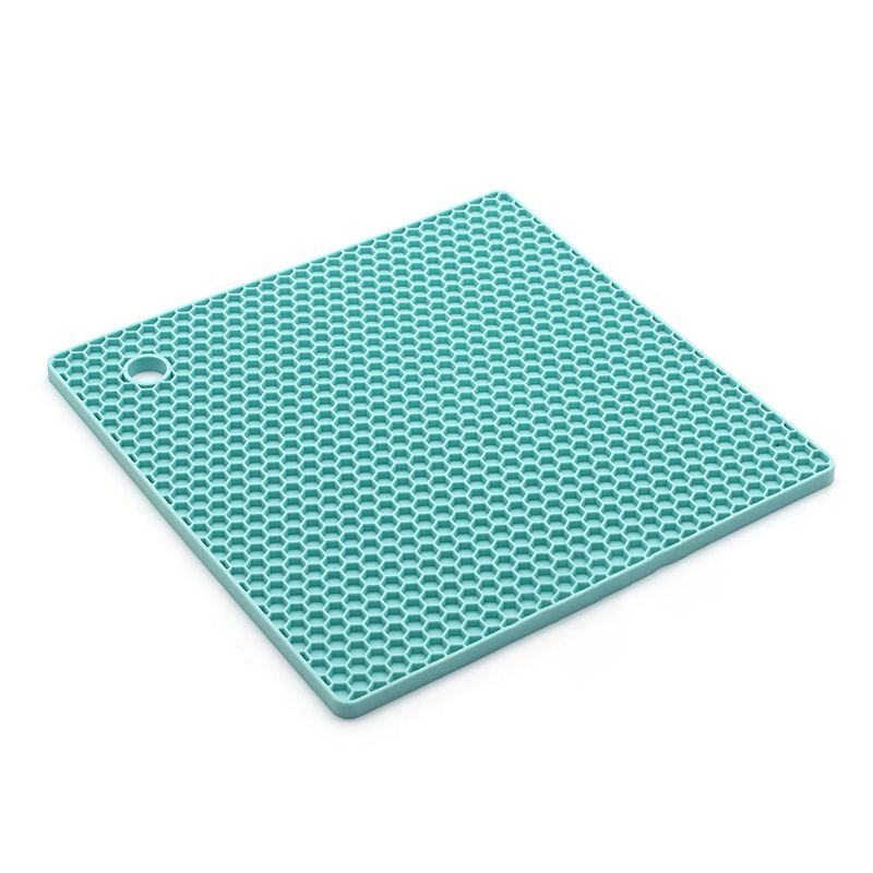 Honeycomb Design Silicone Square Insulation Pad - Non-Slip and Anti-Ironing Protection Honeycomb Design Silicone Square Insulation Pad - Non-Slip and Anti-Ironing Protection