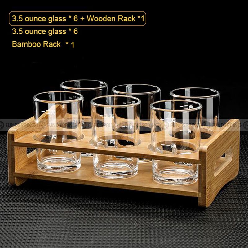Crystal Liquor Spirit Glass Set with Scale Chinese Baijiu Glass Set Crystal Liquor Spirit Glass Set with Scale Chinese Baijiu Glass Set