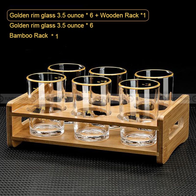 Crystal Liquor Spirit Glass Set with Scale Chinese Baijiu Glass Set Crystal Liquor Spirit Glass Set with Scale Chinese Baijiu Glass Set