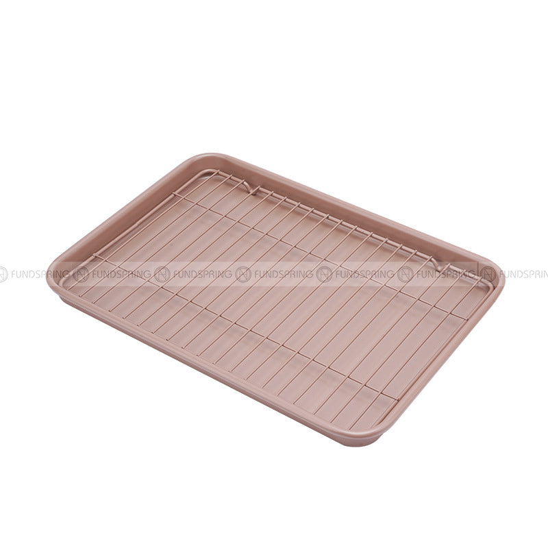 Baking Tools Rectangular Baking Pan with Grill Thick Carbon Steel Pan Baking Tools Rectangular Baking Pan with Grill Thick Carbon Steel Pan