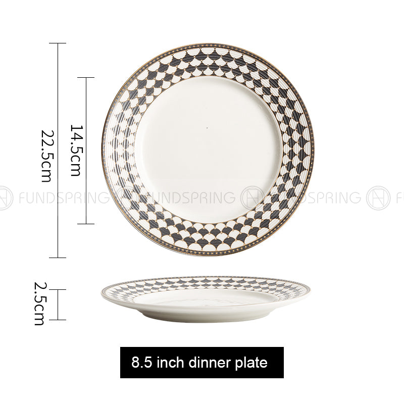 Weiss Series Straw Hat Dish Restaurant Dinnerware Shallow Plate Weiss Series Straw Hat Dish Restaurant Dinnerware Shallow Plate