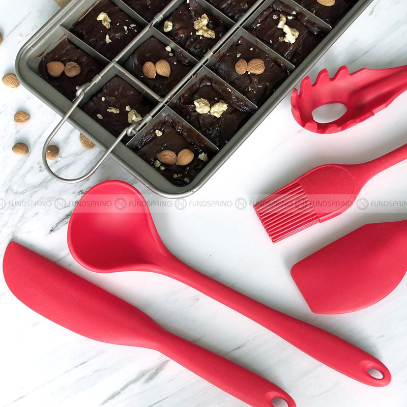 Versatile Silicone Kitchen Utensils Set - 5-Piece Cake Cream Spatula and Batter Mixer Knife Set Versatile Silicone Kitchen Utensils Set - 5-Piece Cake Cream Spatula and Batter Mixer Knife Set