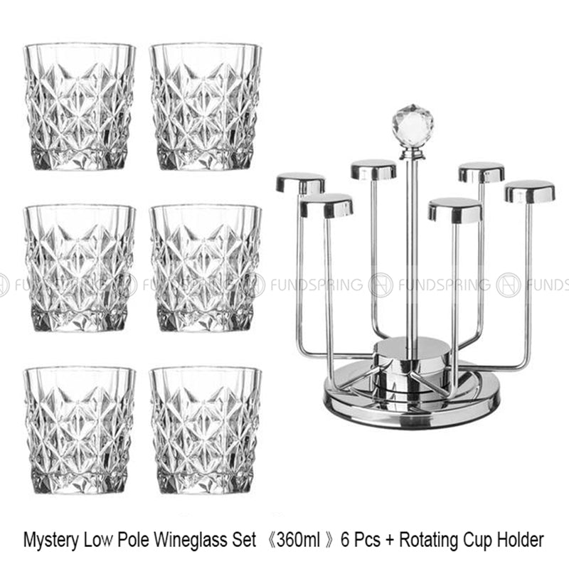 Fluent Drinkware Whisky Glass Crystal Glass Diamond Pattern Drink Cup Set Fluent Drinkware Whisky Glass Crystal Glass Diamond Pattern Drink Cup Set