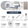 Minimalist Japanese Style Household Tableware Set - Fresh Dinnerware Set Minimalist Japanese Style Household Tableware Set - Fresh Dinnerware Set