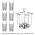 High Cup 6 Pcs + Rotatable Rack  + $77.80 